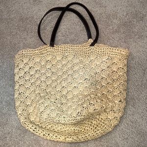 IZOD Straw Oversized Tote Bag